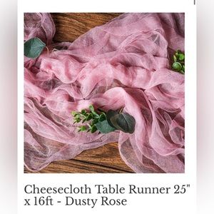 20 Dusty Rose Table Runners